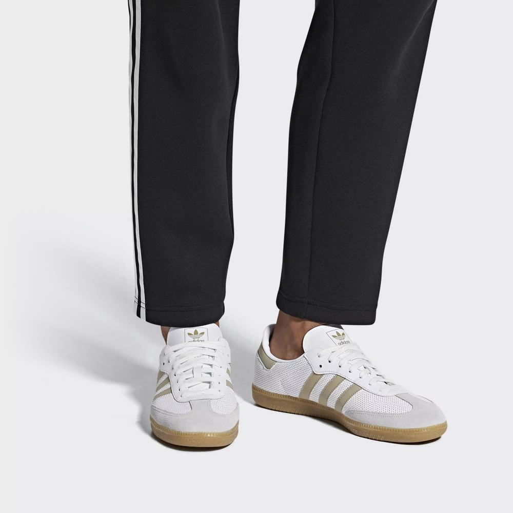 Adidas Samba OG Tenis Blancos Para Hombre (MX-66816)